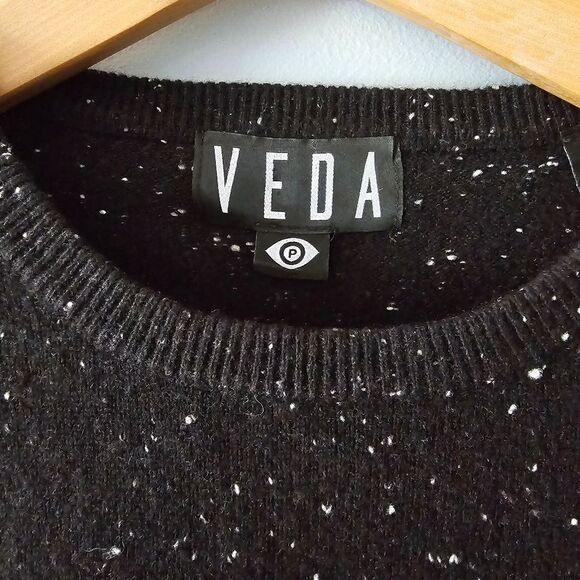 VEDA 100% Cashmere Y2K Symbols Sweater Size XS - Picture 2 of 7